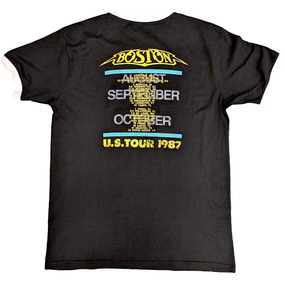 Boston - US Tour '87 Heren Tshirt - Zwart